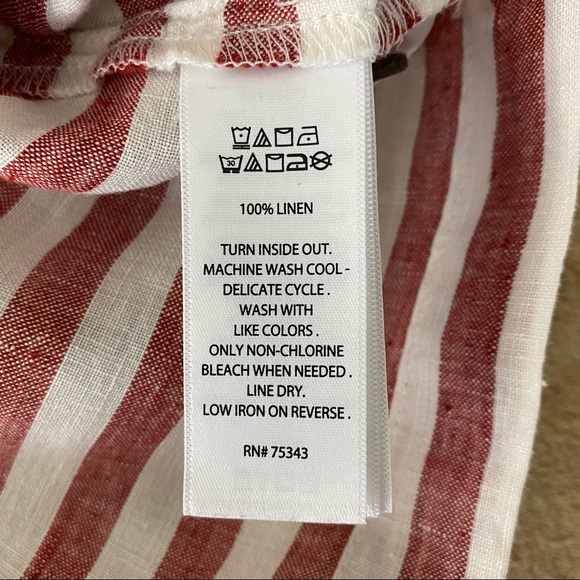 Rachel Zoe 100% Linen Boxy Shirt - Picture 4 of 5